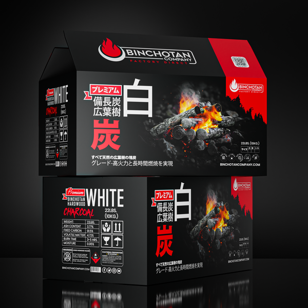 Premium Binchotan Hardwood White Charcoal  - 11  lbs.