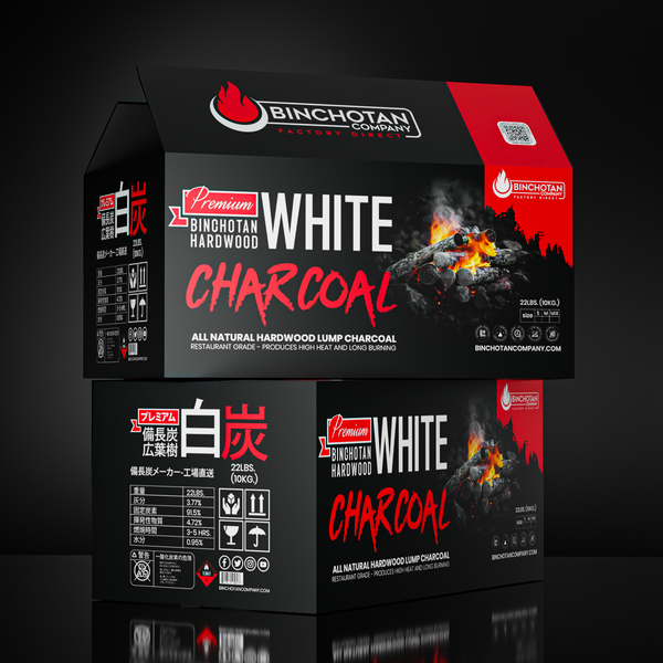 Premium Binchotan Hardwood White Charcoal  - 22 lbs.